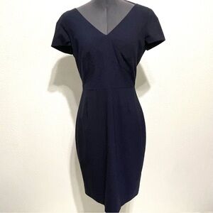 Banana Republic Woman Blue Wool Stretch Dress Size 6